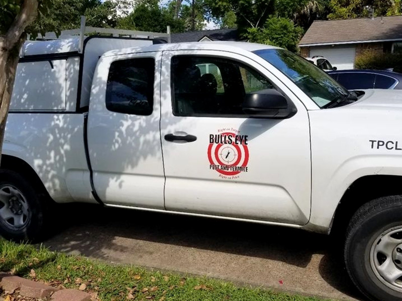 A Bulls Eye Pest and Termite Truck